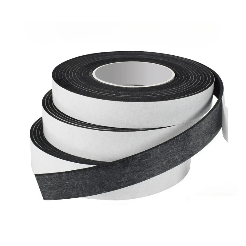 Rubber Self Adhesive Sponge Seal Strip Width10-30mm Thick 2-20mm Single Sided Adhesive EVA Black Foam Anti-collision Seal Gasket