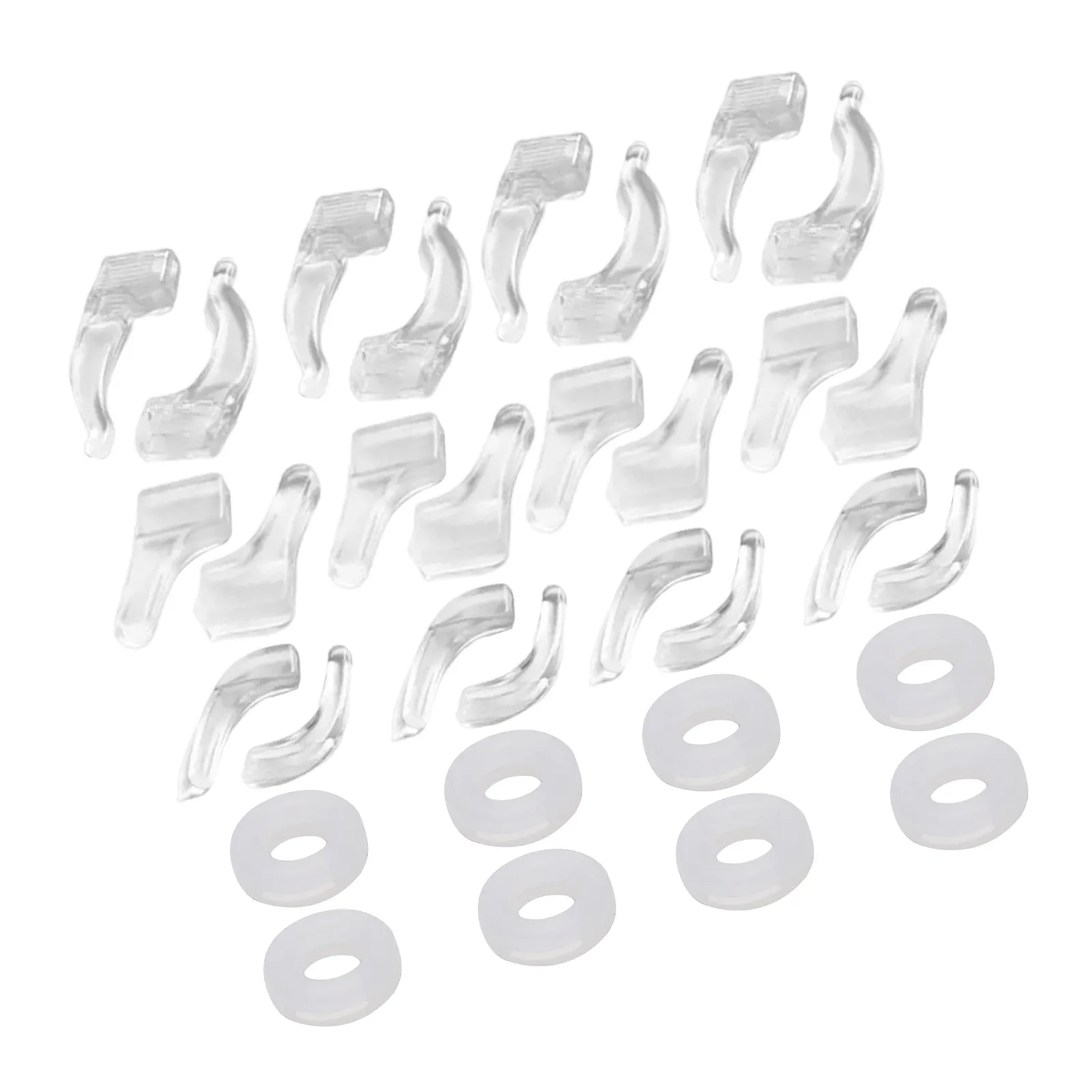 20Pairs Silicone Temple Sleeve Retainers Eyewear Ear Grips Non-Slip Comfortable Soft Anti-Skid for Glasses Sunglasses