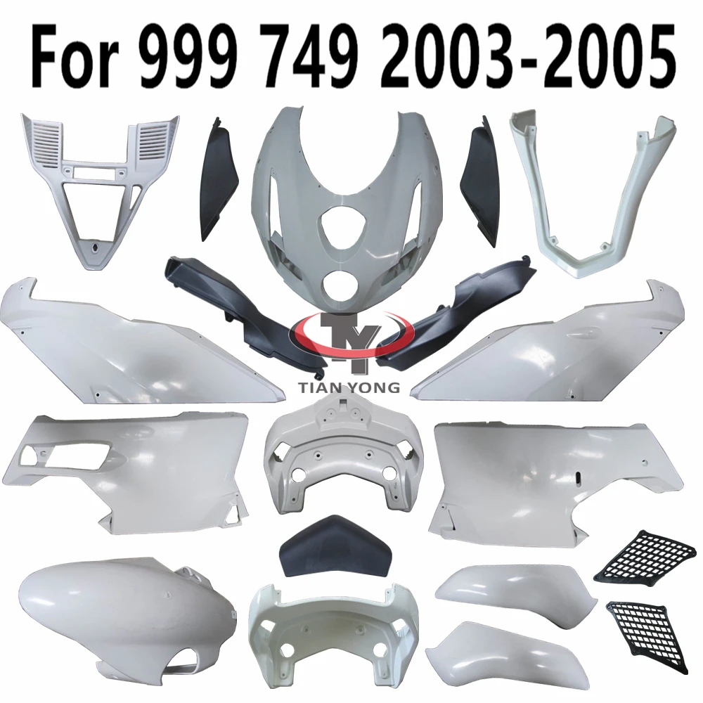 Unpainted Bodywork Motorcycle For Ducati 999 749 2003-2004-2005 Fairing Accessories Pack left and right Components