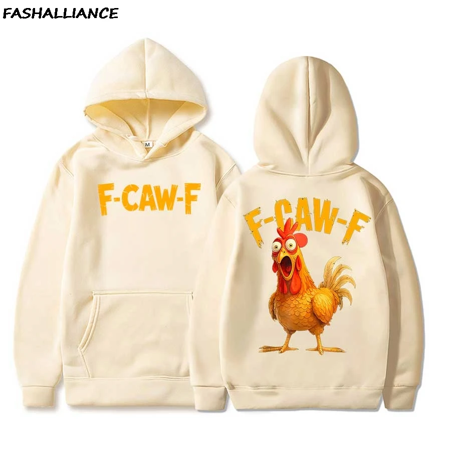 F Caw F Chicken Meme هوديي الرجال النساء البلوز الهيب هوب الشارع الشهير لينة عارضة البلوز تحذير قمم #3