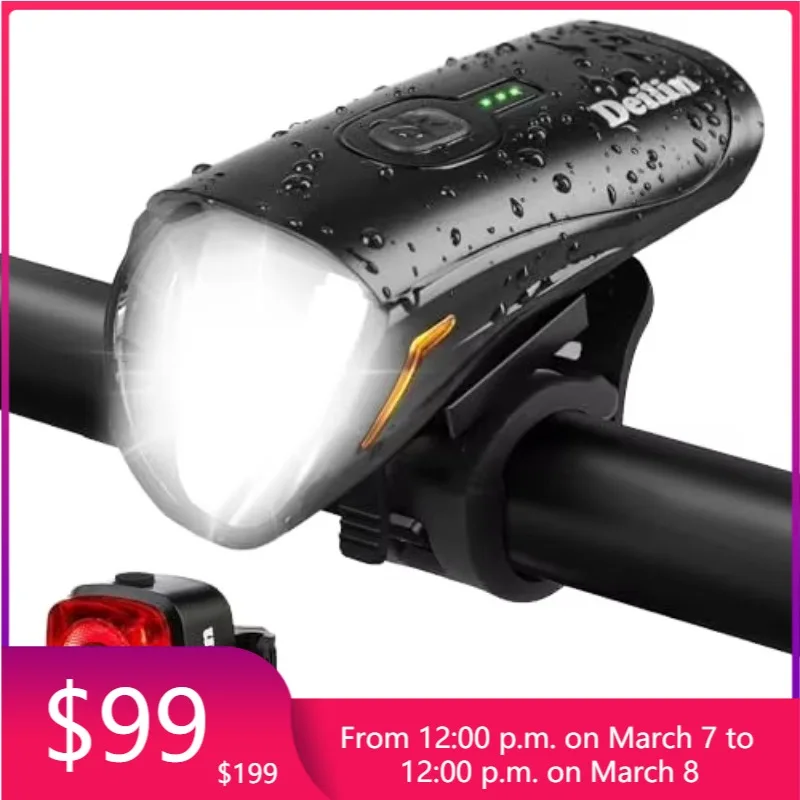 

STLF LED Bicycles Lights StVZO Front Lighting with Waterproof Battery Power Supply Bike Light