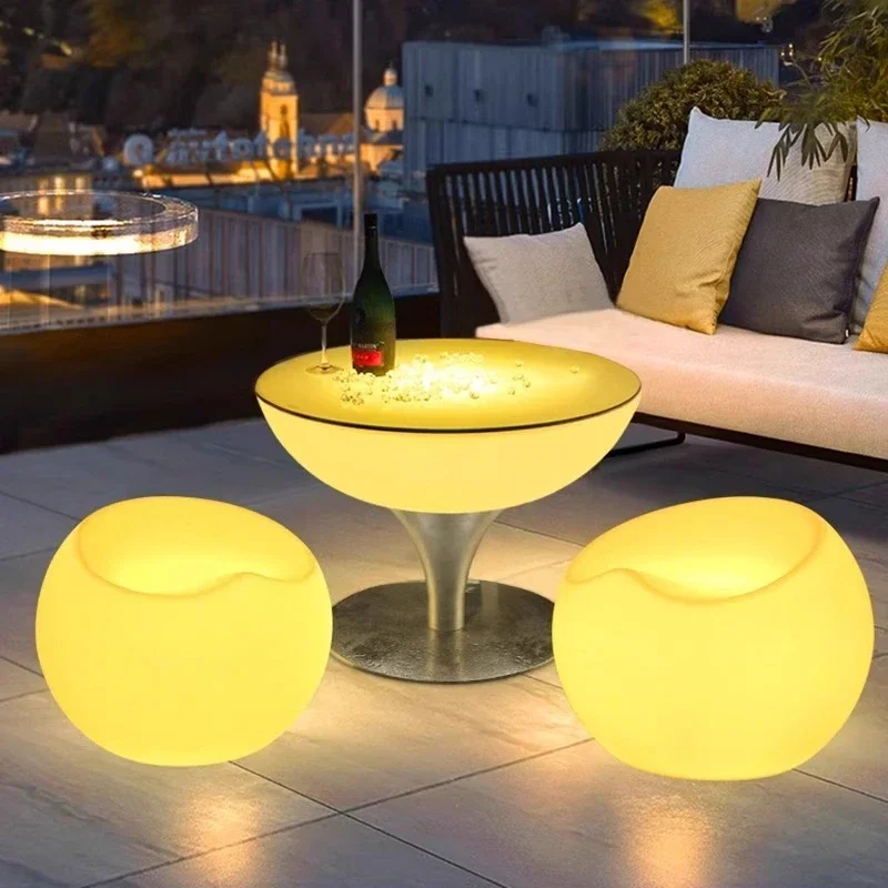

Single sofa chair luminous furniture cafe milk tea shop ins Internet celebrity leisure sofa bar