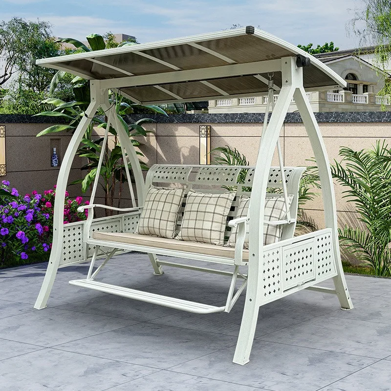 Double   Chair Hammock Waterproof Sunscreen Leisure  Chair Home Villa