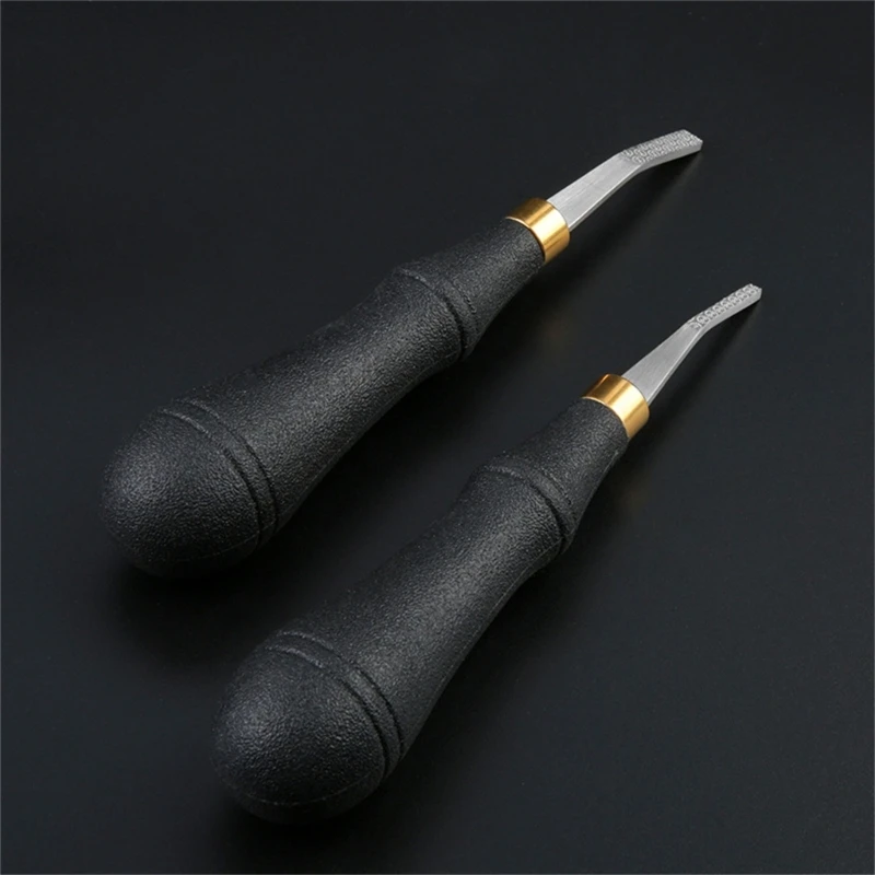 Rougher Leather-Craft Hand Tool Stainless Steel Leathercraft Tools-Leather Beveler Tool for DIY Leather-Crafts D08D