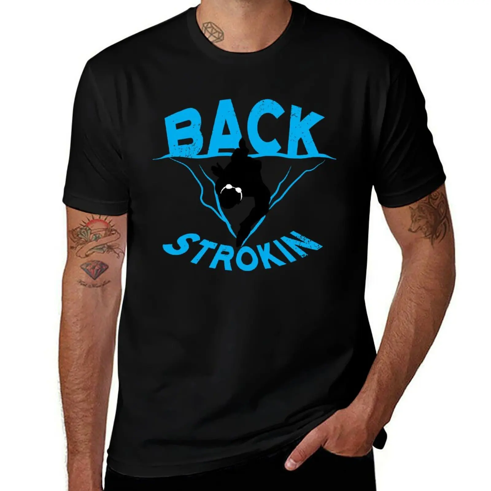 Camiseta esencial para nadador de espalda, camiseta resistente para el trabajo.