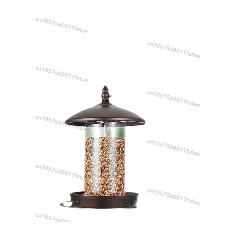 

Anti-squirrel bird feeder Five-metal hanging standing outdoor garden Bird water feeding Wild bee bird feeder