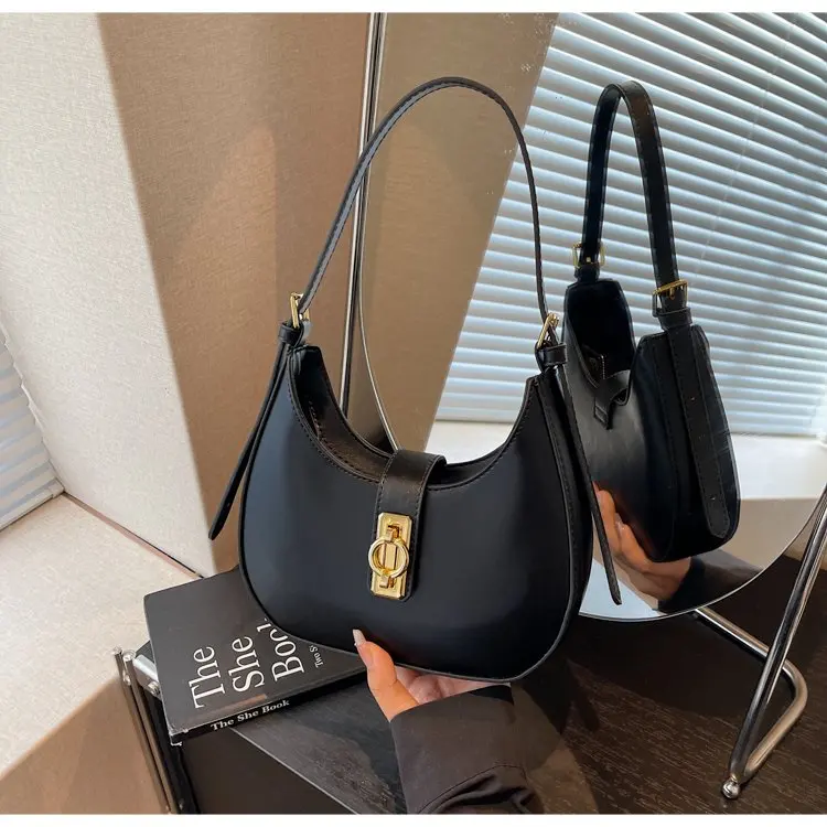 2025 Summer New! Small Fresh Underarm Mini Bag for Women - Simple Texture Saddle Bag, Niche High - End Shoulder Bag