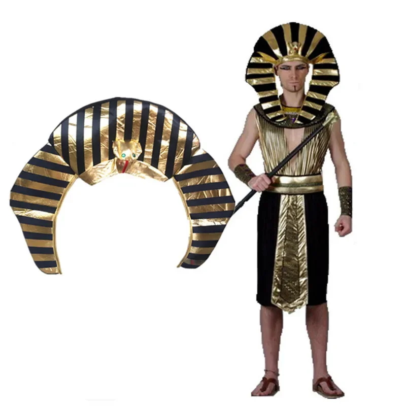Carnival Party Exotic Cleopatra Cosplay Egyptian Pharaoh Costumes For Men Women Princess Halloween Party Dress