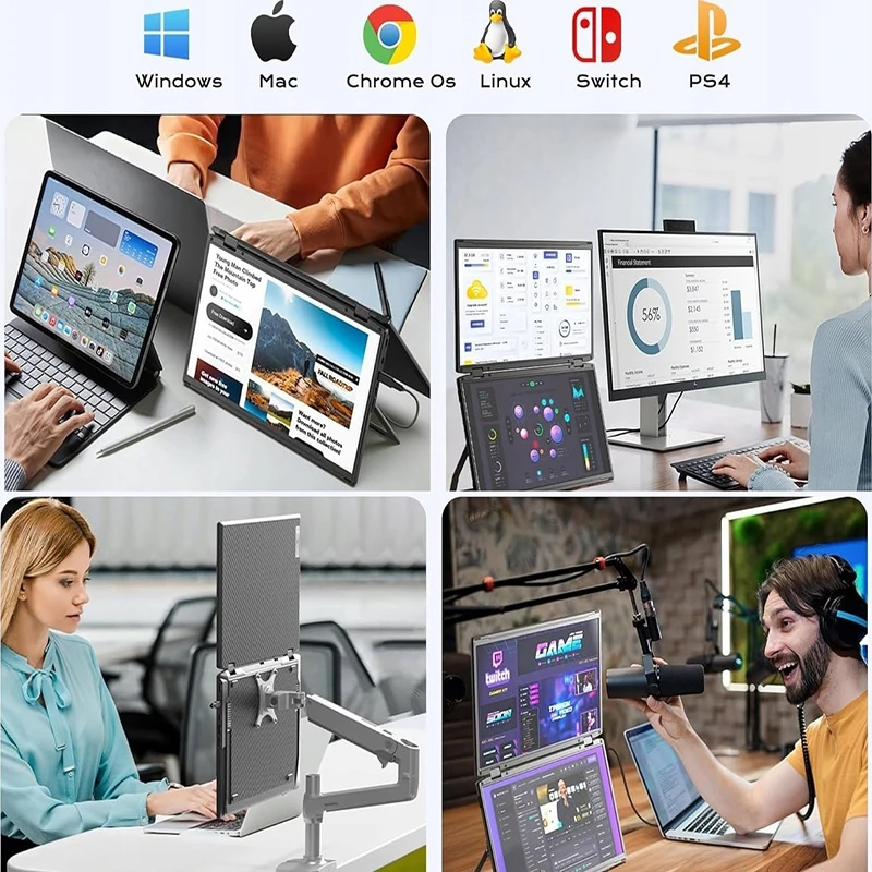 شاشة OEM محمولة 15.6 بوصة 1080p IPS FHD شاشة LED 60 هرتز بإضاءة خلفية LCD كاملة الوظائف واجهة من النوع C رخيصة الثمن للاستخدام التجاري #6
