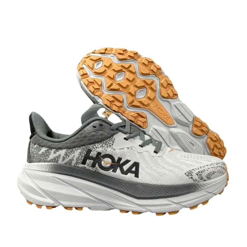 Hoka One One Challenger ATR 7 Grey Cushioning Anti-Slip Shock-Absorbant Men Women Running Shoes Athletic Sneakers 1134499-HMCS