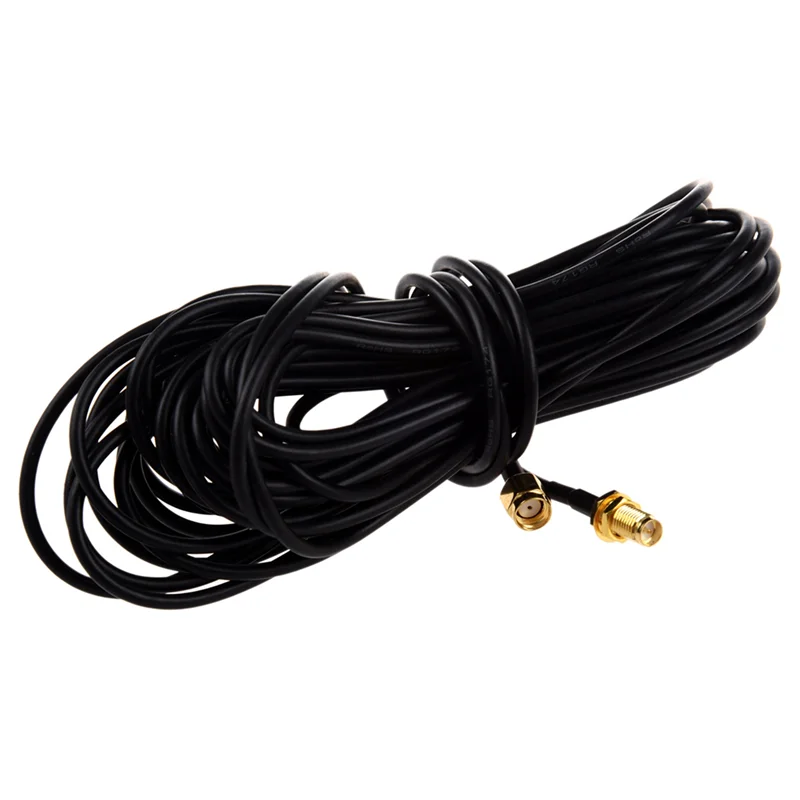 

A64K 4Pcs 9M Meter Wifi Antenna Extension Cable Lead RP-SMA For Wi-Fi Routers D-Link