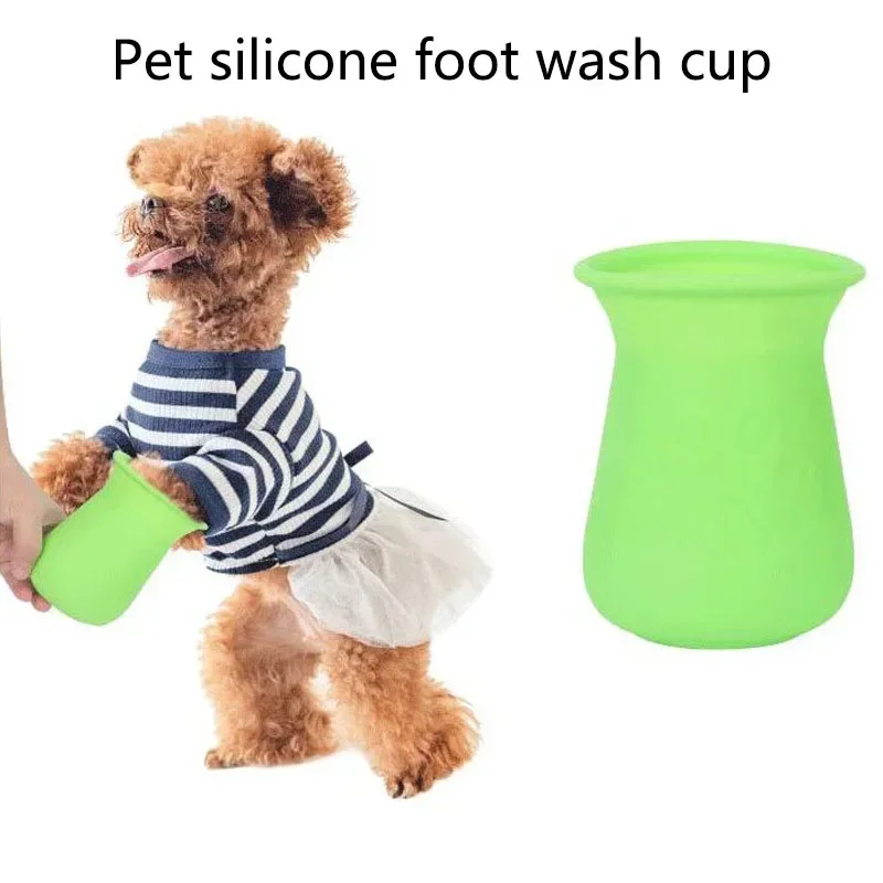 Dog Cat Dirty Paw Cleaner Cup Portable Silicone Soft Outdoor Pet Towel Foot Washer Paw Clean Brush Dog Foot Wash