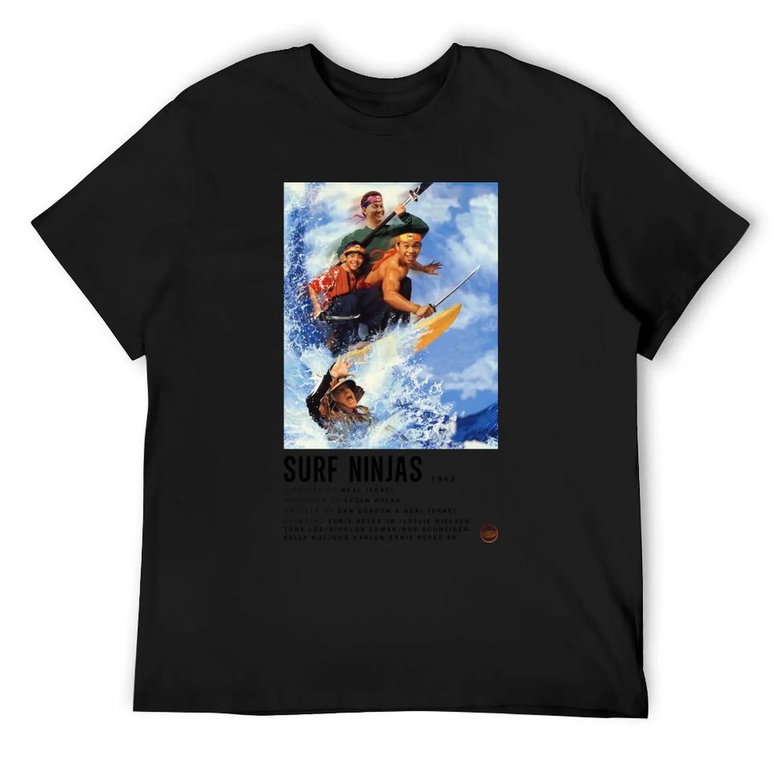 Ninjas Who Surf Poster T-Shirt sweat essential t shirt mens cotton t shirts