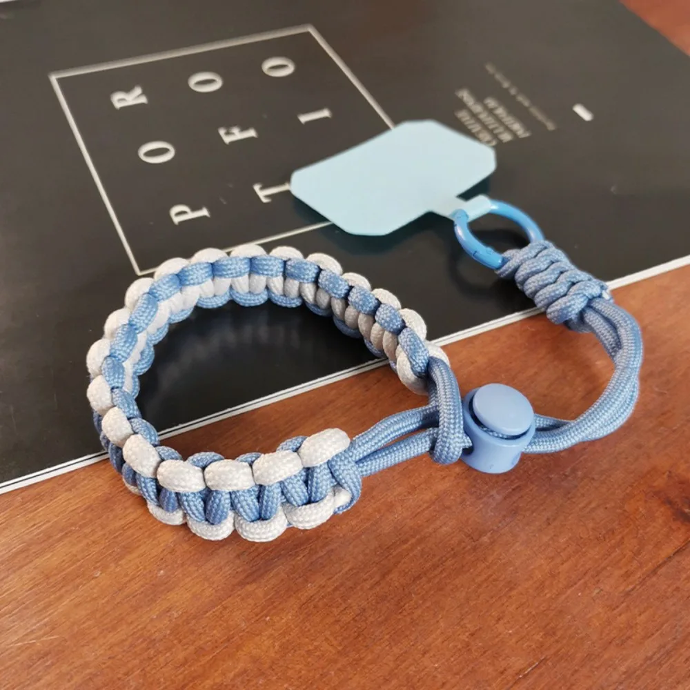 

Colorful Woven Adjustable Phone Straps Hand-woven Anti-Lost Phone Case Braided Lanyard Trinket Polyester