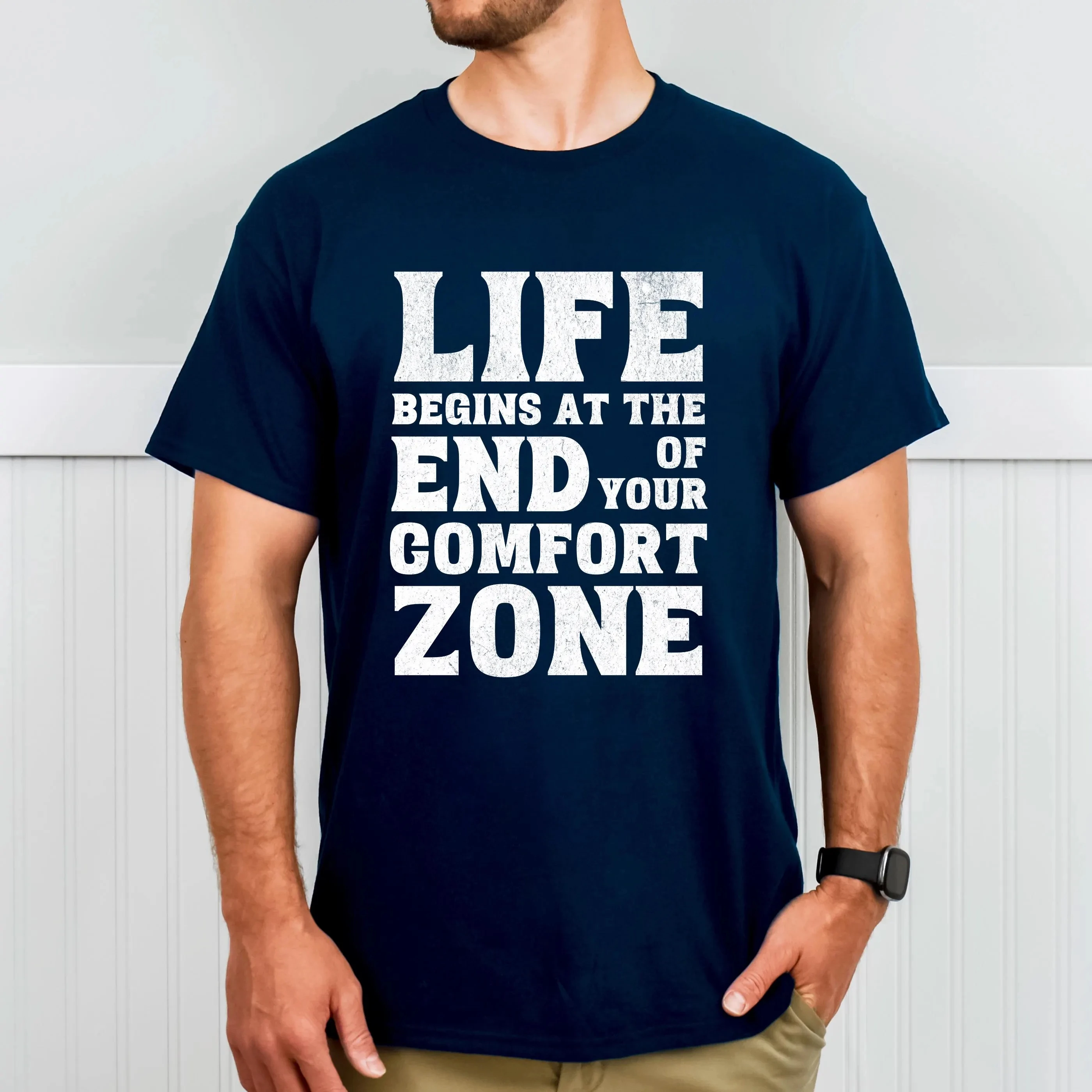 Daily Casual Fashion Tops, Inspirational Declarations in Various Colors in Loose T-shirts, Unisex Shirts for Both Men and Women