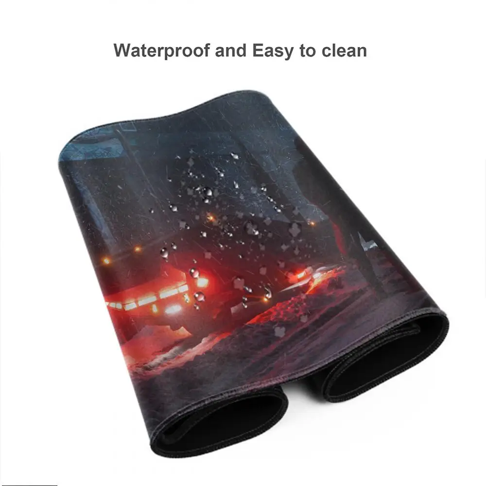 Alas Mouse Blade Runner Aksesoris Game Alas Keyboard XXL Besar Tepi Terkunci 900X400 mm Alas Meja Alas Mouse Gaming