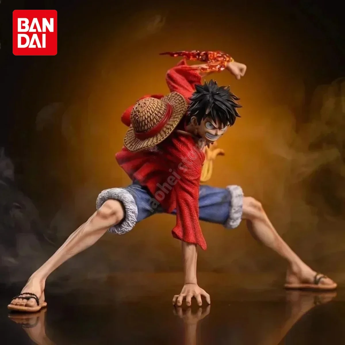 One Piece Luffy Gear 2 PVC-Sammlerfigur, 22 cm große Statue in dynamischer Kampfhaltung, Tischdekoration, Geburtstagsgeschenk für Anime-Fans