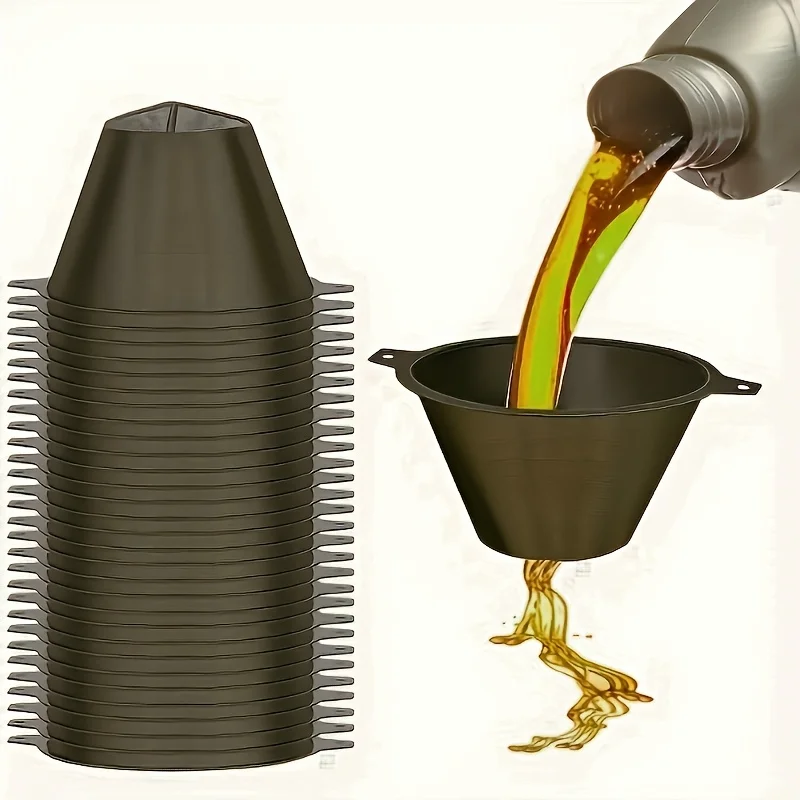 10Pcs Paint Filter Net, Liquid Impurity Removal Funnel, Used for Filtering Oil, Water-Based Paint
