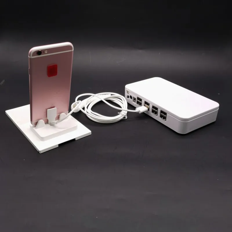 Mobile Anti-Theft Alarm Real Machine Experience Console Universal 8 Ports Display Rack
