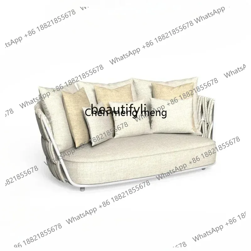 

LHY26 ssNew Outdoor Sofa Vine Weaving Garden Leisure Waterproof Sunscreen Chair Furniture Aluminum Alloy Garden Outdoor Combinat