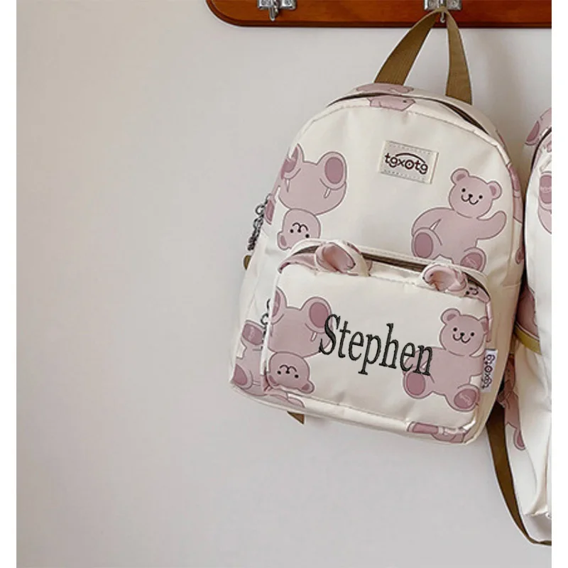 

Personalized Name for Kindergarten Children's School Bag 2024 New Cute Cartoon Boys Baby Backpack Little Girls Outgoing Backpack