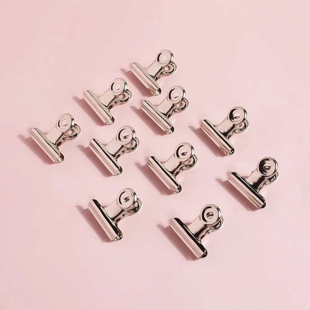 10PCS Nail Pinching Clips French Nail Form Tips Stainless Steel Acrylic Nails Pinchers Multi Function Tool Nail Art Tools