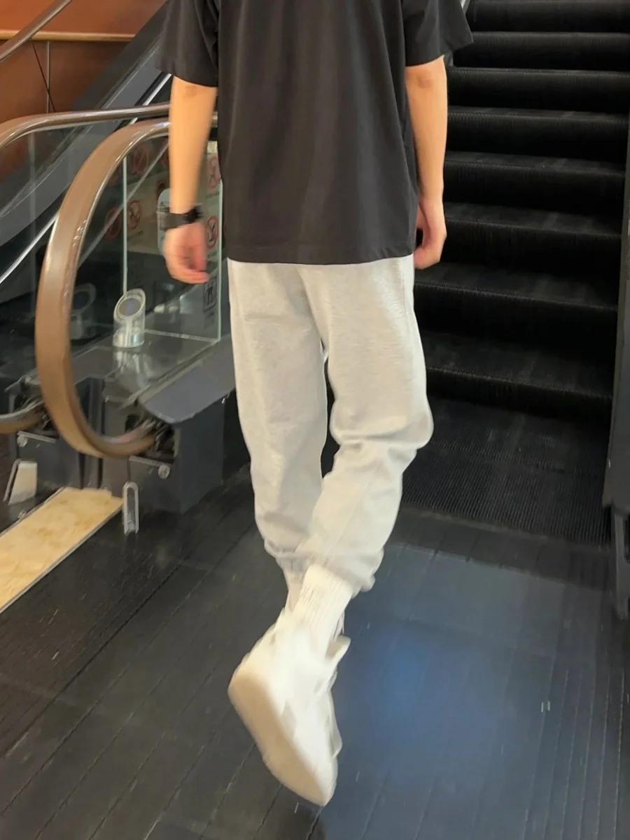 

Youth Sports Students Basketball Sweatpants American Style Trousers High School Boys Heavyweight Cuffed Sports Pants