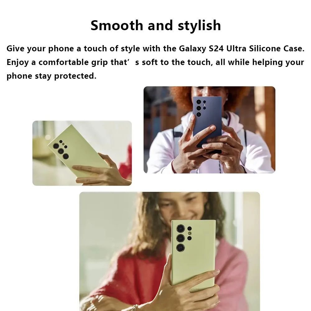 Oryginalne etui do Samsung Galaxy S24 Ultra Wysokiej jakości miękkie silikonowe etui S24Ultra S24 Plus Protector Shell & Box — zdjęcie produktu 3