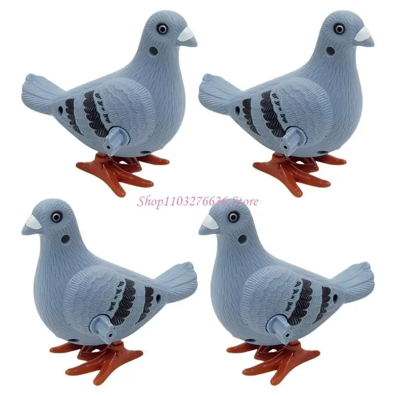 R6FD 4pcs 점프 비둘기 장난감 교육 시계 새 어린이 방 장식