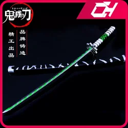 Ghost Slayer Katana Sword Shinazugawa Sanemi Nichirin Blade Japanese Anime Samurai Sword Metal Weapon Model Gifts Toys for Boys