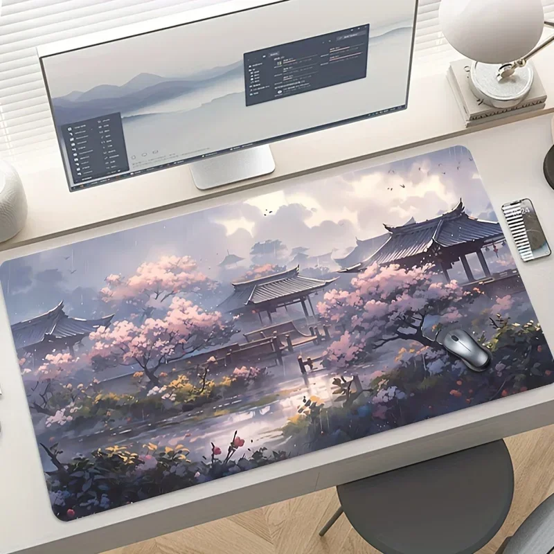 

Cherry Blossom Paradise Mouse Pad Gaming Home New HD Mousepads XXL Anti-Slip Rubber Office Laptop Keyboard Carpet Long Mice Pads