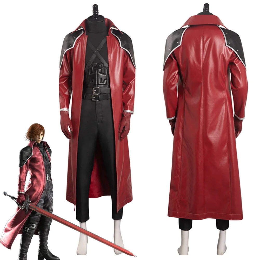 Crisis Core Final Fantasy VII Reunion Genesis Rhapsodos Cosplay Costume Outfits Halloween Carnival Suit For Adult Role Play