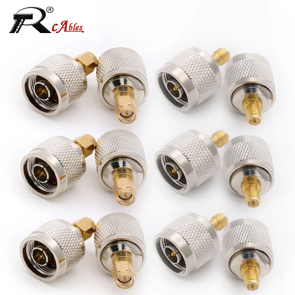 

1PC SMA Male Female Jack to N Male Plug RF Coaxial Adapter Brass Copper Converter for Wifi Antenna Kit Set