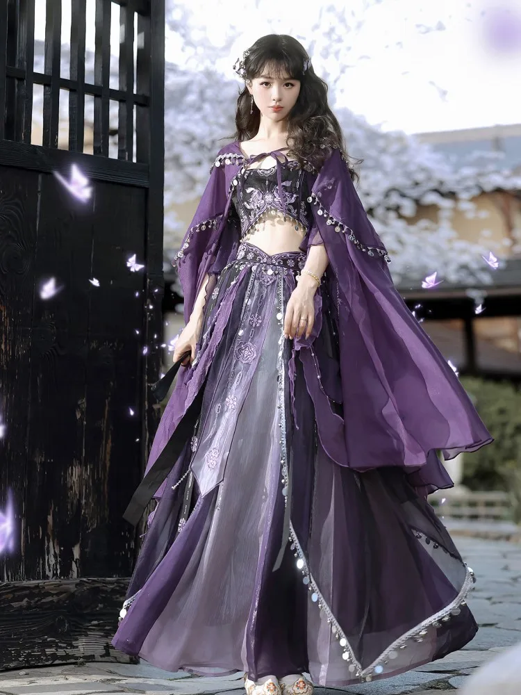 

Exotic Western Regions windbreaker skirt cape wall decoration set clothing