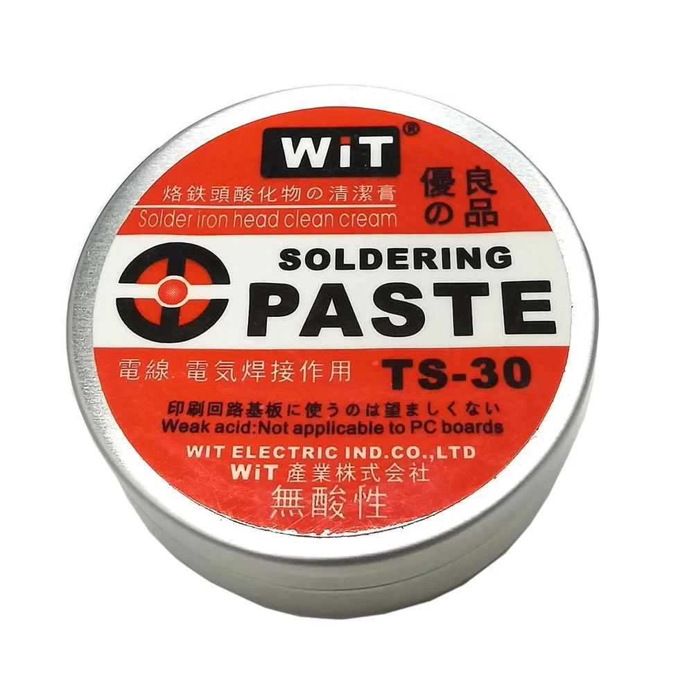 Japan WIT TS-30 Welding Tip Tinner Resurrection Paste Regeneration abrasive Acid-free Refresher Solder Iron Head Clean Cream