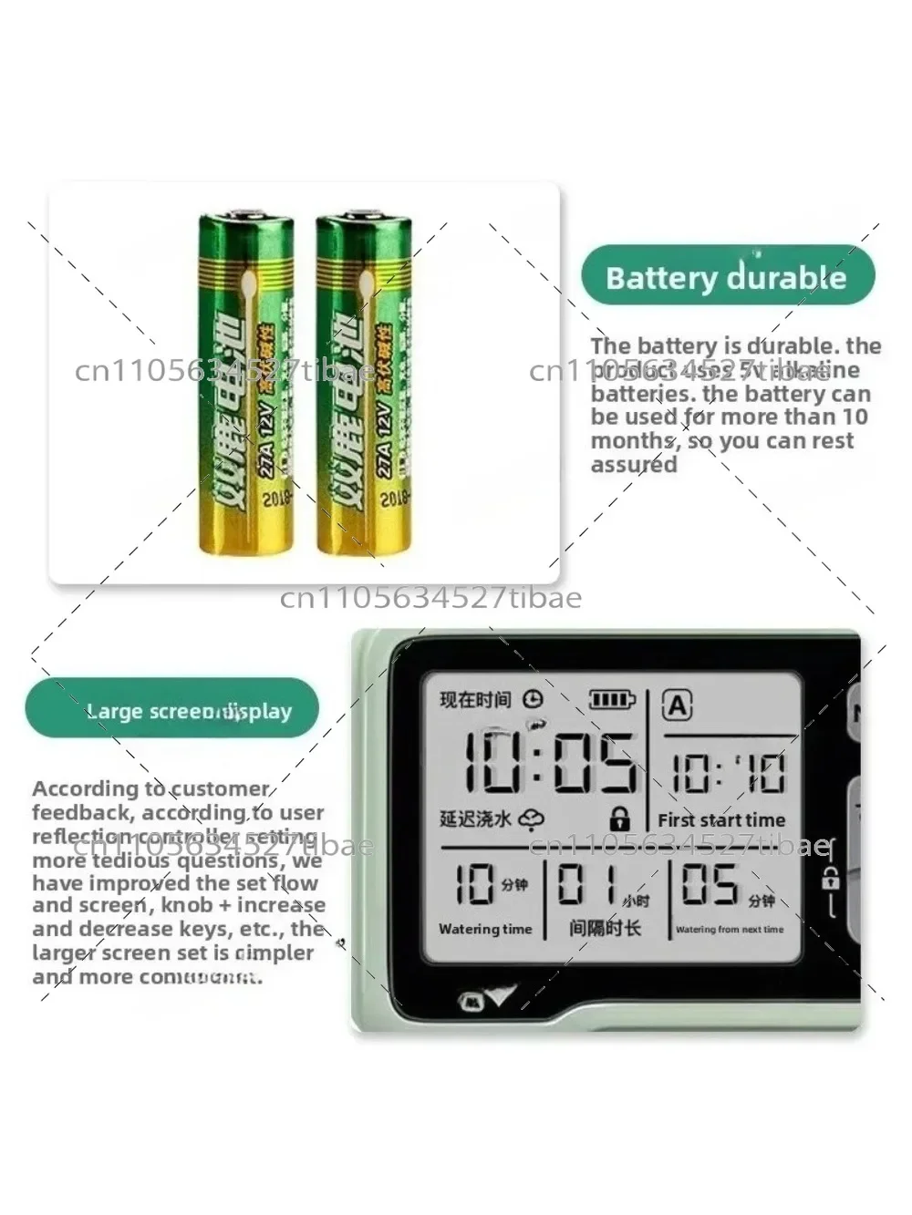 Intelligent Channel Control Automatic Watering Device for Intelligent Irrigation - Spray & Drip Control for Regular Watering