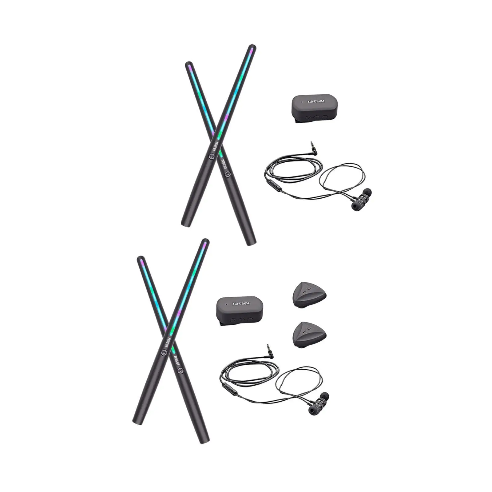 

Electric Air Drumstick Set Gift Practice Drum Accessory Portable Air Drum Set for Studio Performace Indoor Outdoor Enthusiasts
