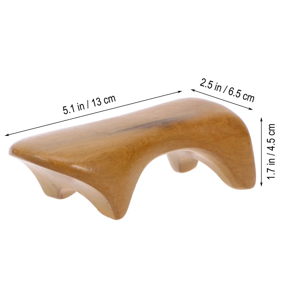 1Pcs Premium High-Density Wood Massager with Visible Grain Full Body Roller for Neck Back Waist Shoulders Legs Calves Thighs