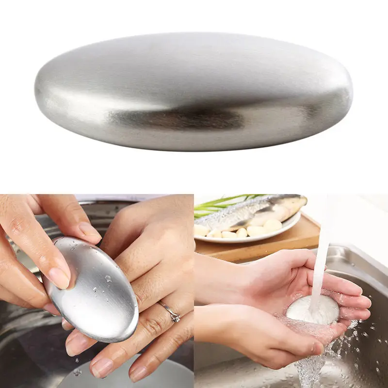 Practical Soap Durbale Odour Remover Portable Kitchen Chef Convenient portable 1Pc Smells Remover Stainless Steel