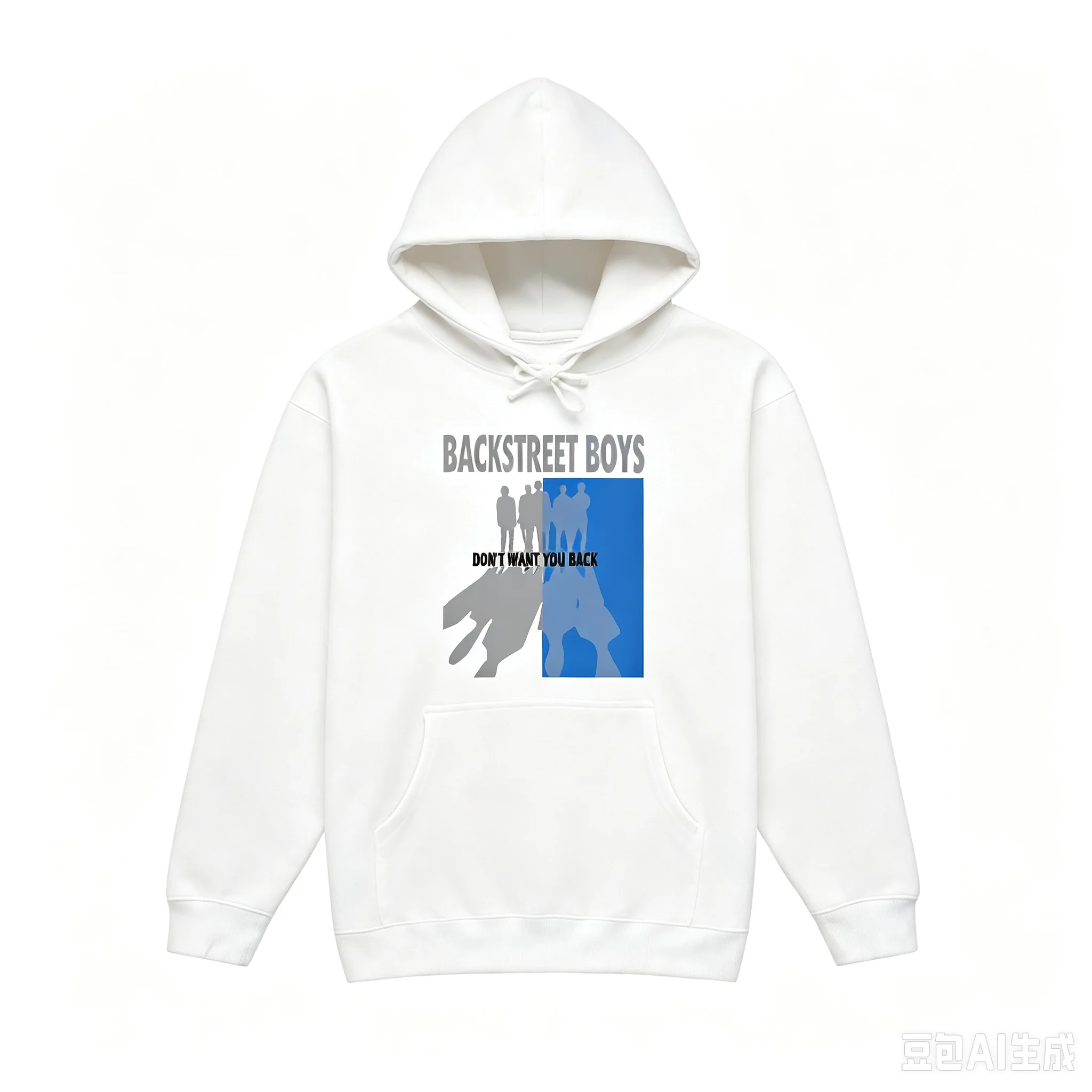Backstreet Boy Retro Portrait Men and Women Retro Band Pattern Pullover Hooded Sweatshirt Casual Music Fan Top