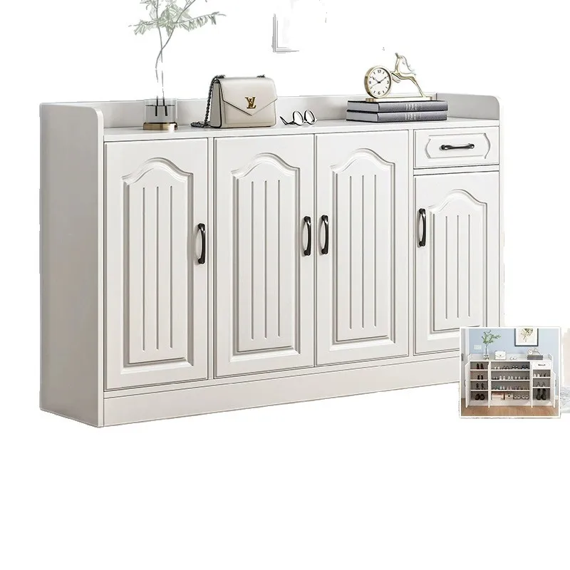 

Пылезащитный шкаф-тумба для обуви с дверцами, модель 2025 года, для прихожей и гостиной, с отделениями для хранения