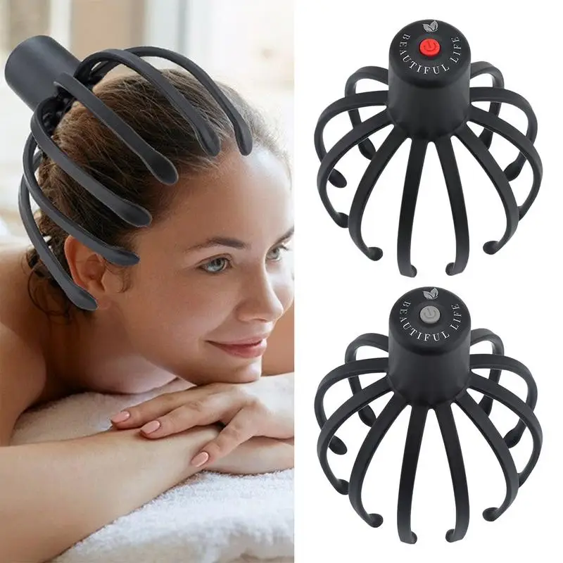 Electric Head Massager Octopus Massager 3 Modes Scalp Massager Therapy Device Cordless Portable Head - Image 3