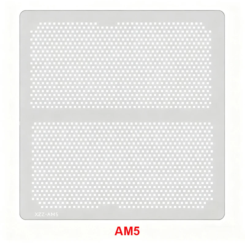 Computer Motherboard BGA Reballing Stencil For Intel LGA 1151/1155/1156/1200/1700/1851/AMD AM4/AM5 CPU Socket Solder Steel Mesh