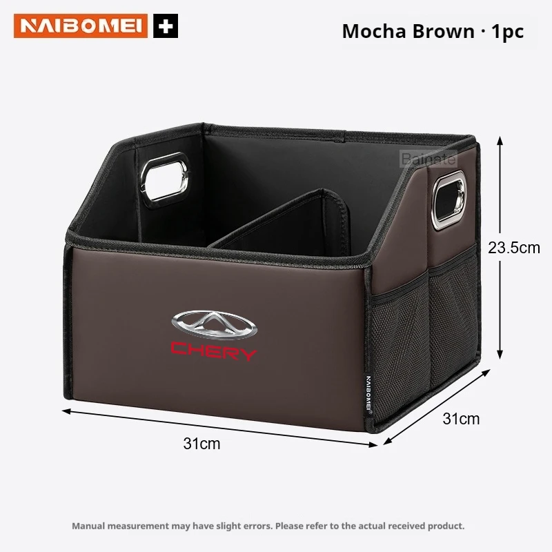 Auto-Kofferraum-Aufbewahrungsbox, Für CHERY TIGGO 2 5 4 TIGGO7 PRO TIGGO8 Plus ARRIZO 6 8 2025, Leder Faltbarer Organizer Auto-Zubehör – Detail 16