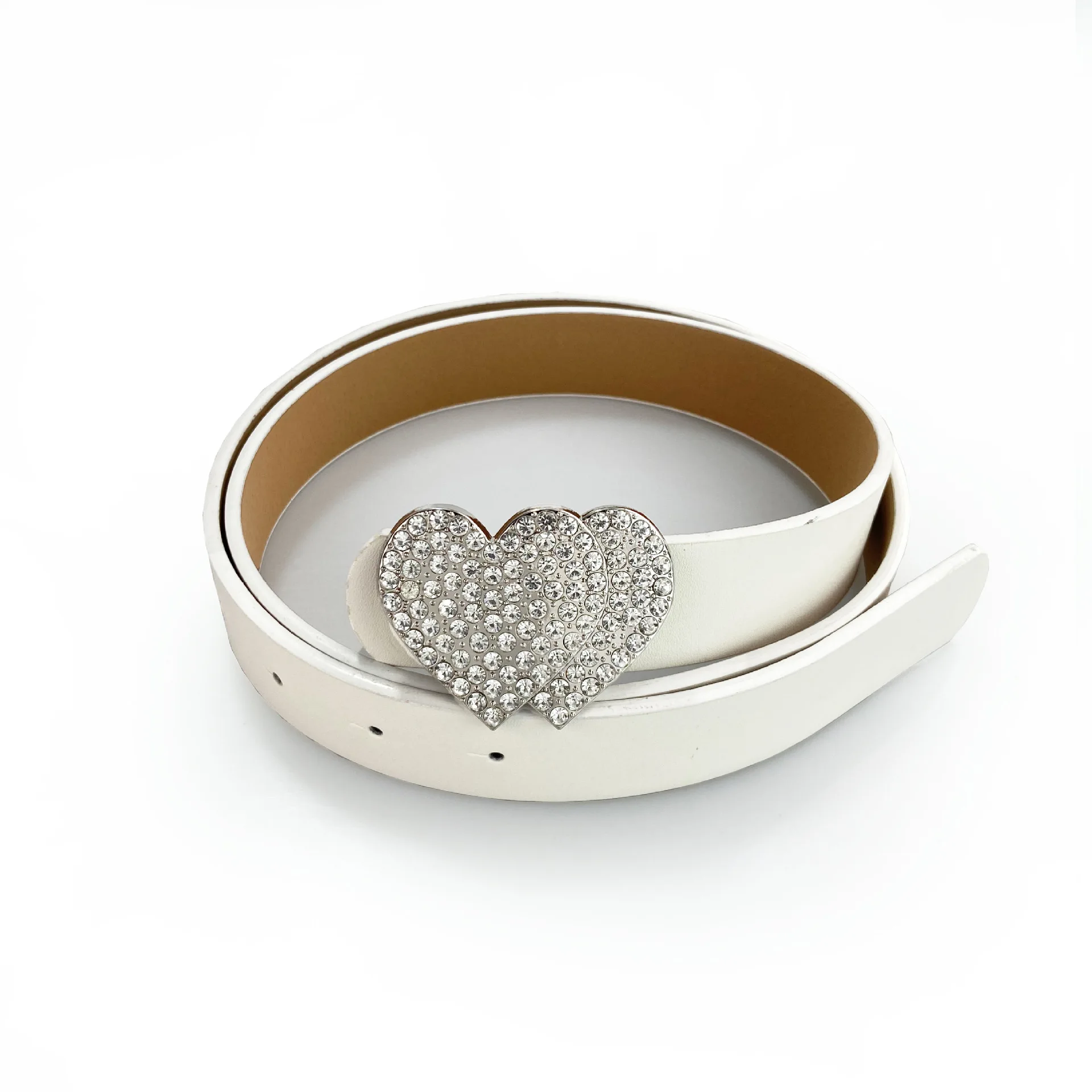 Новый модный женский ремень с персиковым сердечком на пуговицах, пояс с любовным глазом, универсальные повседневные джинсы, брюки, платья, декоративный женский ремень