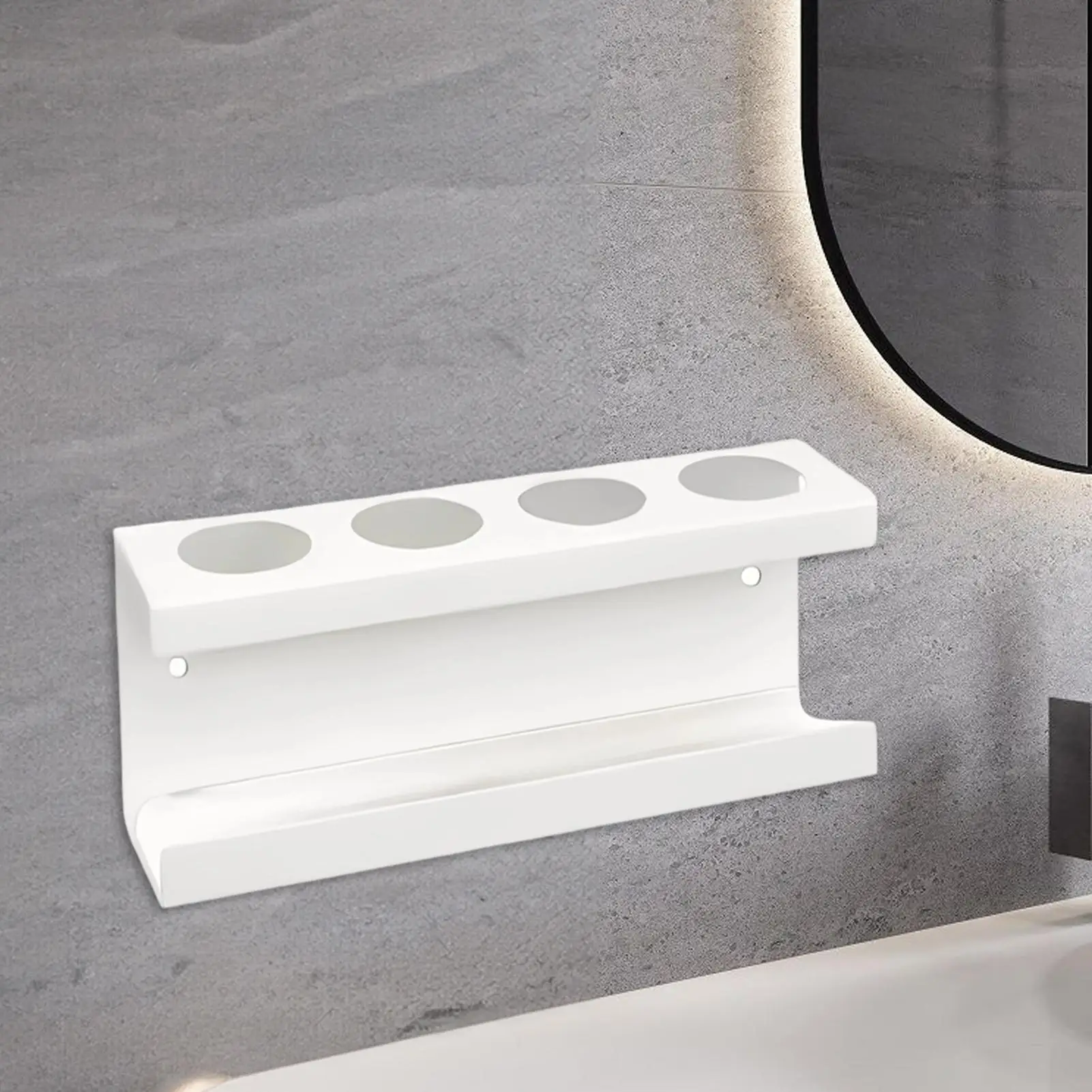 Soportes para cepillos de dientes sin perforación, soporte de pared con Base de diatomita, soporte para cepillos de dientes de baño, estante de almacenamiento para pasta de dientes y cocina