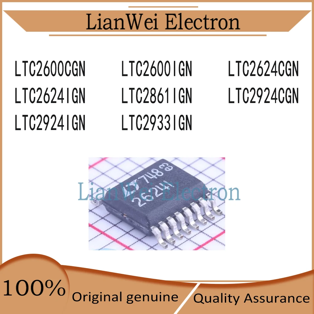 

LTC2600CGN LTC2600IGN LTC2624CGN LTC2624IGN LTC2861IGN LTC2924CGN LTC2924IGN LTC2933IGN IC Chipset SSOP-16