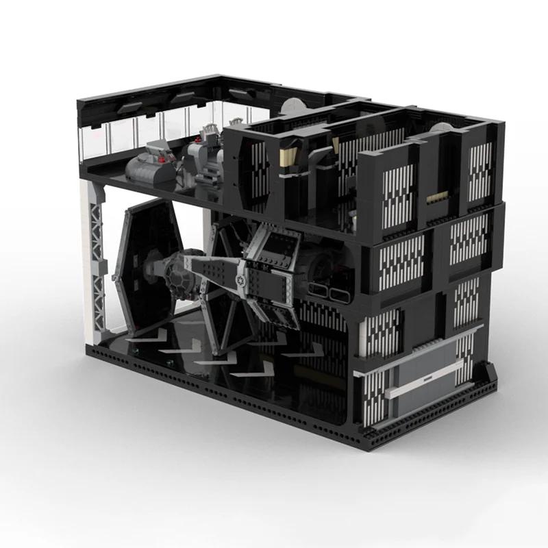 Moc อาคารอิฐ Galactic Empire Death Star Hangar & Command Room ชุดอาคารเทคโนโลยี Modular Block ของเล่นวันหยุดของขวัญ