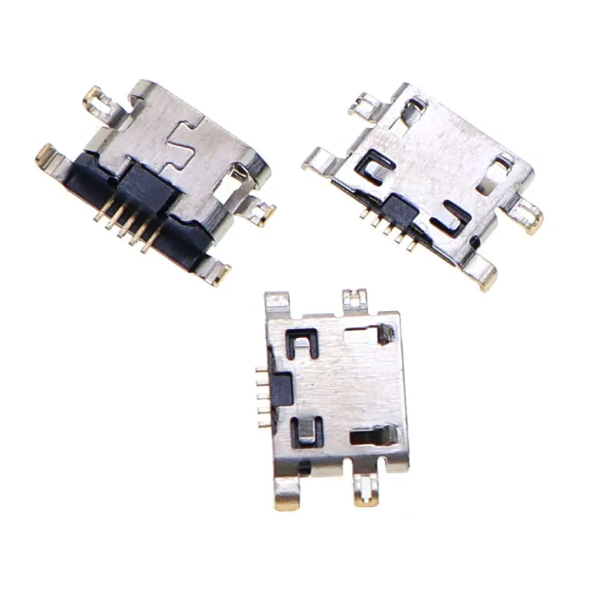 YuXi 10 Uds conector Micro USB conector de puerto de carga de 5 pines para Moto G6 Play XT1922-3 E4 E5 Plus XT1924 XT1944 para Alcatel 5025G