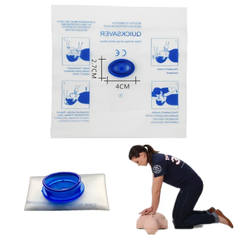 Masque CPR de poulet pour infirmière, bouclier respiratoire d'urgence, réanimation, formation aux premiers soins, économiseur rapide